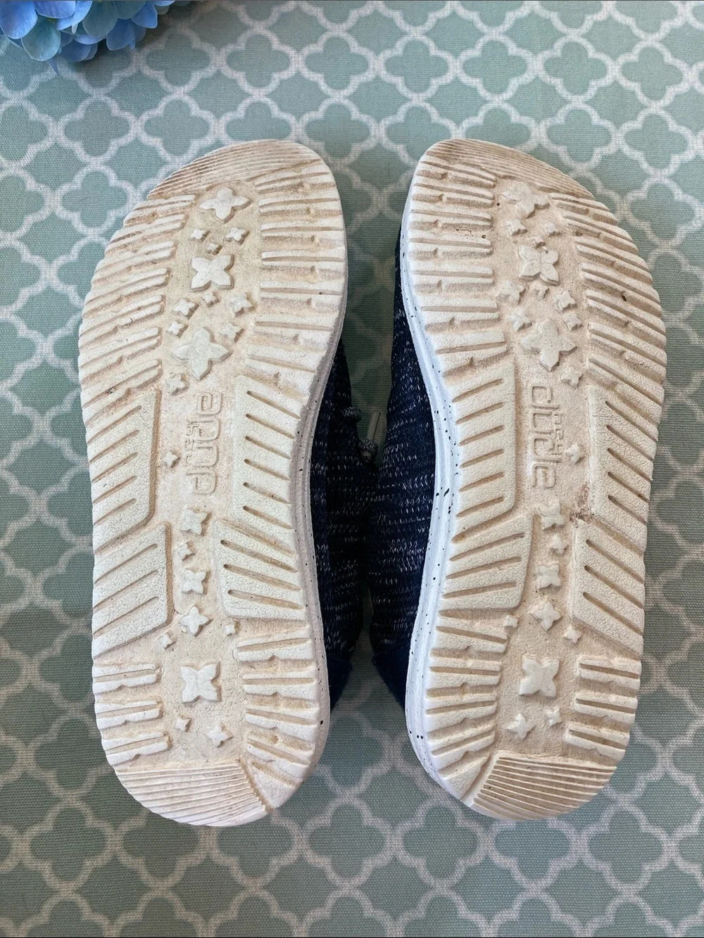 Hey Dude Wendy Sox Navy Slip On Shoes 7